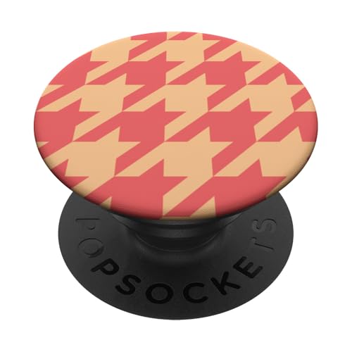Niedlich, gelb und orange, Hahnentrittmuster, Hahnentrittmuster PopSockets Klebender PopGrip Niedlich, gelb und orange, Hahnentrittmuster, Hahnentrittmuster PopSockets Klebender PopGrip von Classic Houndstooth Designs