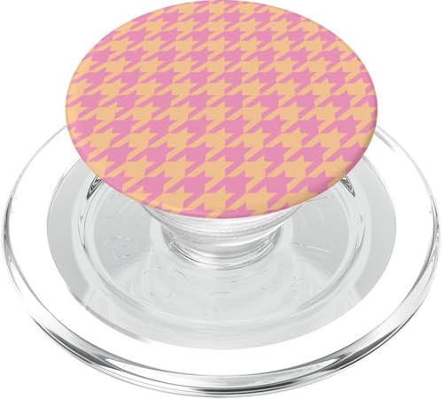 Niedlich, gelb und rosa, Hahnentrittmuster, Hahnentrittmuster PopSockets PopGrip für MagSafe Niedlich, gelb und rosa, Hahnentrittmuster, Hahnentrittmuster PopSockets PopGrip für MagSafe von Classic Houndstooth Designs