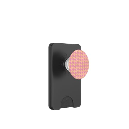 Niedlich, gelb und rosa, Hahnentrittmuster, Hahnentrittmuster PopSockets PopWallet für MagSafe Niedlich, gelb und rosa, Hahnentrittmuster, Hahnentrittmuster PopSockets PopWallet für MagSafe von Classic Houndstooth Designs