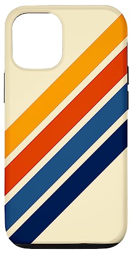 Hülle für iPhone 13 Bunte Retro-Streifen im 70er-Jahre-Stil auf Beige von Classic Retro Stripes 70s 80s Vintage Love