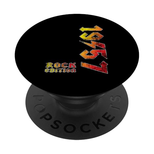 Vintage 1957 Rock Edition Retro Music Lovers Gift PopSockets Klebender PopGrip von Classic Rock Vibes | 70s Retro Music Tees