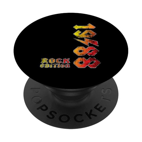Vintage 1988 Rock Edition Retro Music Lovers Gift PopSockets Klebender PopGrip von Classic Rock Vibes | 70s Retro Music Tees