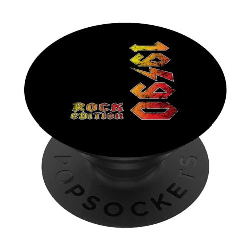 Vintage 1990 Rock Edition Retro Music Lovers Gift PopSockets Klebender PopGrip von Classic Rock Vibes | 70s Retro Music Tees