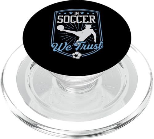 Dem Fußball vertrauen wir PopSockets PopGrip für MagSafe Dem Fußball vertrauen wir PopSockets PopGrip für MagSafe von Classic Style Soccer Merch With a Retro Aesthetic