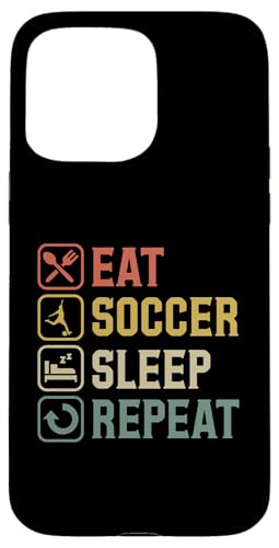 Eat Soccer Sleep Repeat Simple Basic Soccer Hülle für iPhone 15 Pro Max Eat Soccer Sleep Repeat Simple Basic Soccer Hülle für iPhone 15 Pro Max von Classic Style Soccer Merch With a Retro Aesthetic