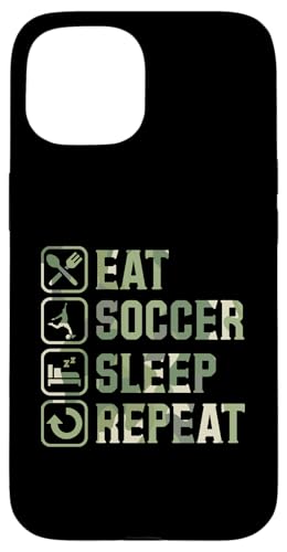 Eat Soccer Sleep Repeat Simple Basic Soccer Hülle für iPhone 15 Eat Soccer Sleep Repeat Simple Basic Soccer Hülle für iPhone 15 von Classic Style Soccer Merch With a Retro Aesthetic