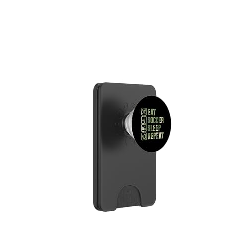 Eat Soccer Sleep Repeat Simple Basic Soccer PopSockets PopWallet für MagSafe Eat Soccer Sleep Repeat Simple Basic Soccer PopSockets PopWallet für MagSafe von Classic Style Soccer Merch With a Retro Aesthetic