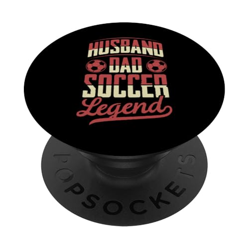 Ehemann Papa Fußball Legende Fußball Vatertag PopSockets Klebender PopGrip Ehemann Papa Fußball Legende Fußball Vatertag PopSockets Klebender PopGrip von Classic Style Soccer Merch With a Retro Aesthetic