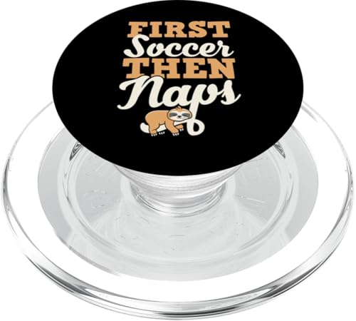 Erst Fußball und dann Nickerchen Lustiges süßes schlafendes Faultier PopSockets PopGrip für MagSafe Erst Fußball und dann Nickerchen Lustiges süßes schlafendes Faultier PopSockets PopGrip für MagSafe von Classic Style Soccer Merch With a Retro Aesthetic