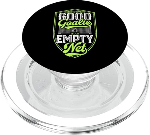 Hinter jedem guten Torwart steckt ein leeres Netz PopSockets PopGrip für MagSafe von Classic Style Soccer Merch With a Retro Aesthetic