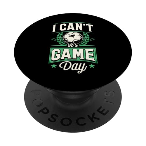I Can't It's Game Day Fußball Humor PopSockets Klebender PopGrip I Can't It's Game Day Fußball Humor PopSockets Klebender PopGrip von Classic Style Soccer Merch With a Retro Aesthetic