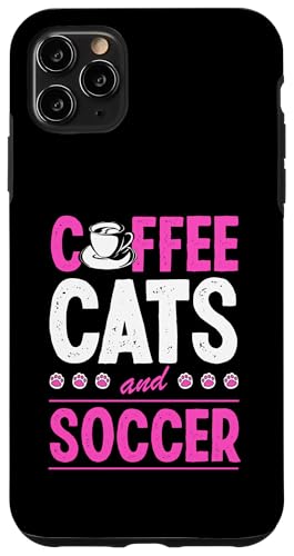 Kaffee Katzen und Fußball Hülle für iPhone 11 Pro Max Kaffee Katzen und Fußball Hülle für iPhone 11 Pro Max von Classic Style Soccer Merch With a Retro Aesthetic
