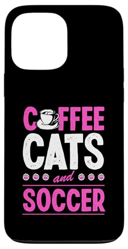 Kaffee Katzen und Fußball Hülle für iPhone 13 Pro Max Kaffee Katzen und Fußball Hülle für iPhone 13 Pro Max von Classic Style Soccer Merch With a Retro Aesthetic