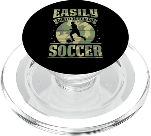 Lässt sich leicht vom Fußball ablenken PopSockets PopGrip für MagSafe Lässt sich leicht vom Fußball ablenken PopSockets PopGrip für MagSafe von Classic Style Soccer Merch With a Retro Aesthetic
