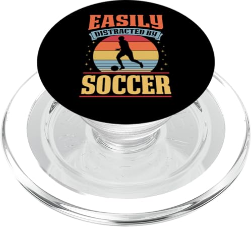 Lässt sich leicht vom Fußball ablenken PopSockets PopGrip für MagSafe Lässt sich leicht vom Fußball ablenken PopSockets PopGrip für MagSafe von Classic Style Soccer Merch With a Retro Aesthetic