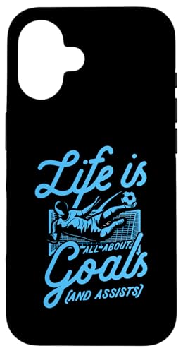 Life Is All About Goals And Assists Lustiger Fußball-Witz Hülle für iPhone 16 Life Is All About Goals And Assists Lustiger Fußball-Witz Hülle für iPhone 16 von Classic Style Soccer Merch With a Retro Aesthetic