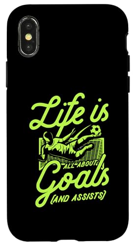 Life Is All About Goals And Assists Lustiger Fußball-Witz Hülle für iPhone X/XS Life Is All About Goals And Assists Lustiger Fußball-Witz Hülle für iPhone X/XS von Classic Style Soccer Merch With a Retro Aesthetic