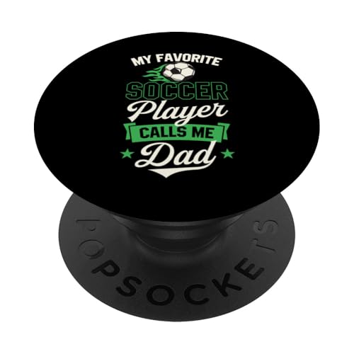 Mein Lieblingsfußballspieler nennt mich Dad Soccer Fathers Day PopSockets Klebender PopGrip Mein Lieblingsfußballspieler nennt mich Dad Soccer Fathers Day PopSockets Klebender PopGrip von Classic Style Soccer Merch With a Retro Aesthetic
