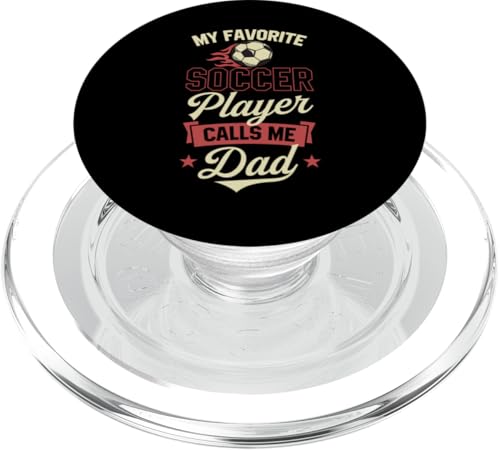 Mein Lieblingsfußballspieler nennt mich Dad Soccer Fathers Day PopSockets PopGrip für MagSafe Mein Lieblingsfußballspieler nennt mich Dad Soccer Fathers Day PopSockets PopGrip für MagSafe von Classic Style Soccer Merch With a Retro Aesthetic