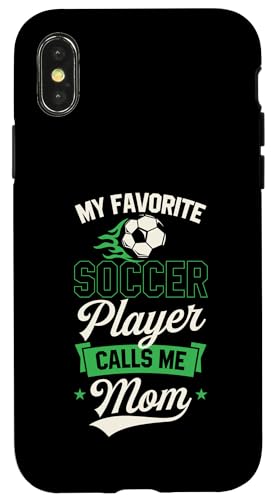 Mein Lieblingsfußballspieler nennt mich Mama Soccer Mothers Day Hülle für iPhone X/XS Mein Lieblingsfußballspieler nennt mich Mama Soccer Mothers Day Hülle für iPhone X/XS von Classic Style Soccer Merch With a Retro Aesthetic