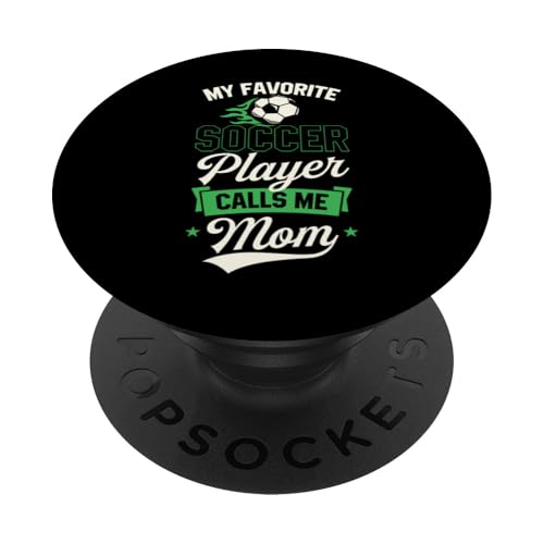 Mein Lieblingsfußballspieler nennt mich Mama Soccer Mothers Day PopSockets Klebender PopGrip Mein Lieblingsfußballspieler nennt mich Mama Soccer Mothers Day PopSockets Klebender PopGrip von Classic Style Soccer Merch With a Retro Aesthetic
