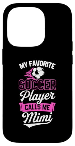 Mein Lieblingsfußballspieler nennt mich Mimi Hülle für iPhone 14 Pro Mein Lieblingsfußballspieler nennt mich Mimi Hülle für iPhone 14 Pro von Classic Style Soccer Merch With a Retro Aesthetic