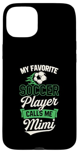 Mein Lieblingsfußballspieler nennt mich Mimi Hülle für iPhone 15 Plus Mein Lieblingsfußballspieler nennt mich Mimi Hülle für iPhone 15 Plus von Classic Style Soccer Merch With a Retro Aesthetic