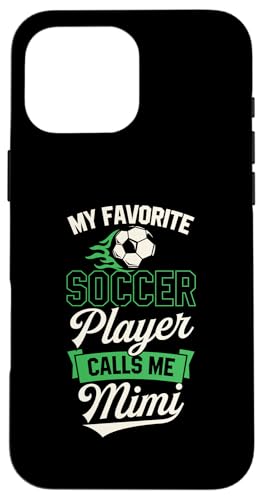 Mein Lieblingsfußballspieler nennt mich Mimi Hülle für iPhone 16 Pro Max Mein Lieblingsfußballspieler nennt mich Mimi Hülle für iPhone 16 Pro Max von Classic Style Soccer Merch With a Retro Aesthetic