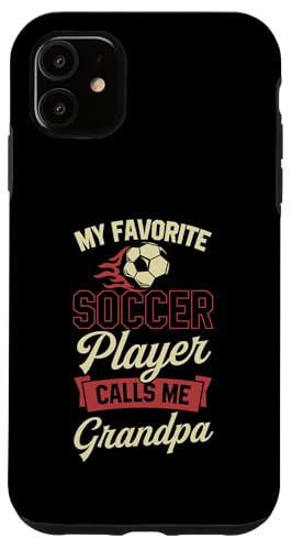 Mein Lieblingsfußballspieler nennt mich Opa Hülle für iPhone 11 Mein Lieblingsfußballspieler nennt mich Opa Hülle für iPhone 11 von Classic Style Soccer Merch With a Retro Aesthetic