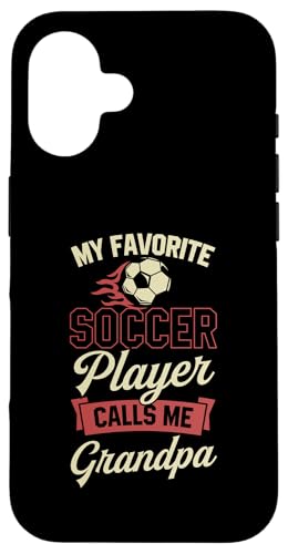Mein Lieblingsfußballspieler nennt mich Opa Hülle für iPhone 16 Mein Lieblingsfußballspieler nennt mich Opa Hülle für iPhone 16 von Classic Style Soccer Merch With a Retro Aesthetic