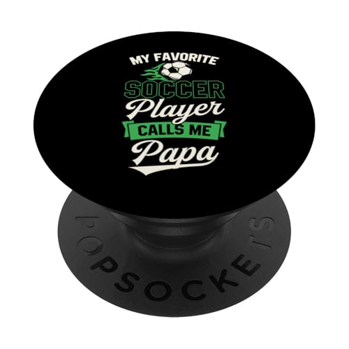 Mein Lieblingsfußballspieler nennt mich Papa PopSockets Klebender PopGrip Mein Lieblingsfußballspieler nennt mich Papa PopSockets Klebender PopGrip von Classic Style Soccer Merch With a Retro Aesthetic