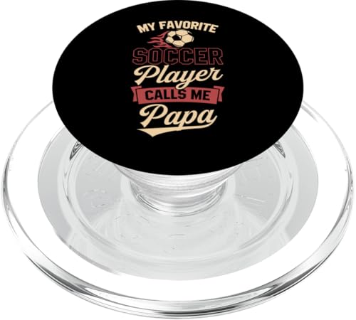 Mein Lieblingsfußballspieler nennt mich Papa PopSockets PopGrip für MagSafe Mein Lieblingsfußballspieler nennt mich Papa PopSockets PopGrip für MagSafe von Classic Style Soccer Merch With a Retro Aesthetic