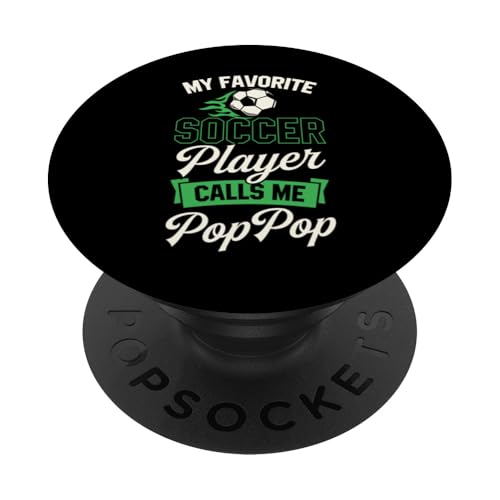 Mein Lieblingsfußballspieler nennt mich Pop Pop PopSockets Klebender PopGrip von Classic Style Soccer Merch With a Retro Aesthetic