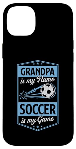 Opa ist mein Name Fußball ist mein Spiel Großvater Hülle für iPhone 14 Plus Opa ist mein Name Fußball ist mein Spiel Großvater Hülle für iPhone 14 Plus von Classic Style Soccer Merch With a Retro Aesthetic