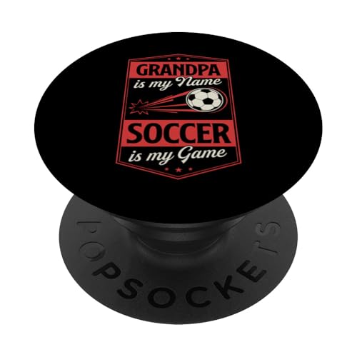 Opa ist mein Name Fußball ist mein Spiel Großvater PopSockets Klebender PopGrip Opa ist mein Name Fußball ist mein Spiel Großvater PopSockets Klebender PopGrip von Classic Style Soccer Merch With a Retro Aesthetic