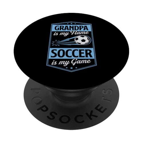 Opa ist mein Name Fußball ist mein Spiel Großvater PopSockets Klebender PopGrip Opa ist mein Name Fußball ist mein Spiel Großvater PopSockets Klebender PopGrip von Classic Style Soccer Merch With a Retro Aesthetic