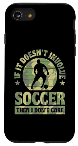 Wenn es nicht um Fußball geht, ist es mir egal Hülle für iPhone SE (2020) / 7 / 8 von Classic Style Soccer Merch With a Retro Aesthetic