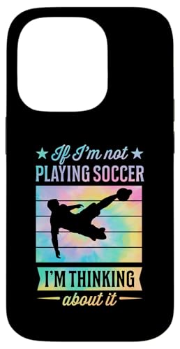 Wenn ich nicht Fußball spiele, denke ich darüber nach Hülle für iPhone 14 Pro Wenn ich nicht Fußball spiele, denke ich darüber nach Hülle für iPhone 14 Pro von Classic Style Soccer Merch With a Retro Aesthetic