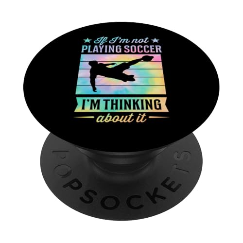 Wenn ich nicht Fußball spiele, denke ich darüber nach PopSockets Klebender PopGrip Wenn ich nicht Fußball spiele, denke ich darüber nach PopSockets Klebender PopGrip von Classic Style Soccer Merch With a Retro Aesthetic