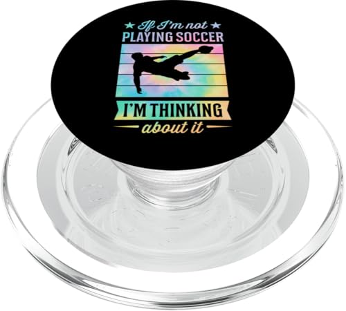Wenn ich nicht Fußball spiele, denke ich darüber nach PopSockets PopGrip für MagSafe Wenn ich nicht Fußball spiele, denke ich darüber nach PopSockets PopGrip für MagSafe von Classic Style Soccer Merch With a Retro Aesthetic