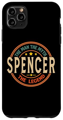 Hülle für iPhone 11 Pro Max Spencer The Man The Myth The Legend Vintage Personalisiert von Classic Vintage Apparel for Men.