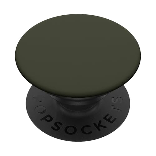 Dark Green Olive PopSockets Klebender PopGrip von Classic