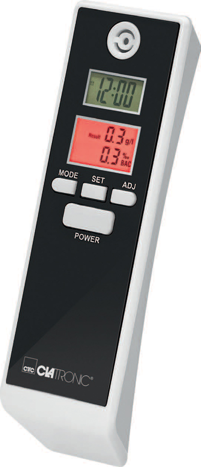 CLATRONIC Alkoholtester AT 3605, weiß/schwarz CLATRONIC Alkoholtester AT 3605, weiß/schwarz von Clatronic
