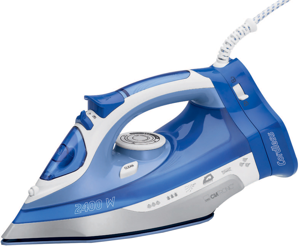 CLATRONIC Dampfbügeleisen DB 3706, weiß/blau CLATRONIC Dampfbügeleisen DB 3706, weiß/blau von Clatronic