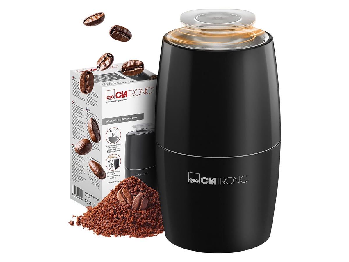 CLATRONIC Kaffeemühle elektrisch, Edelstahl-Schlagmesser, 150 W CLATRONIC Kaffeemühle elektrisch, Edelstahl-Schlagmesser, 150 W von Clatronic