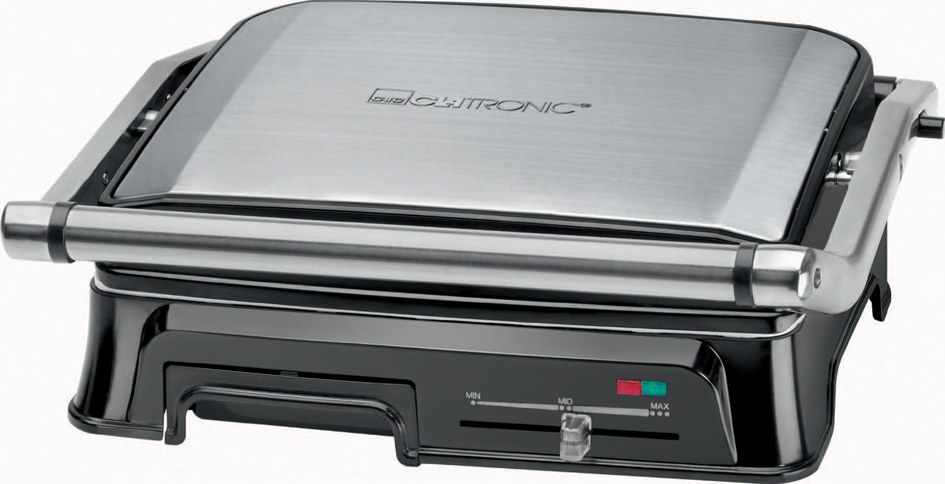 CLATRONIC Kontaktgrill KG 3571, edelstahl/schwarz von Clatronic