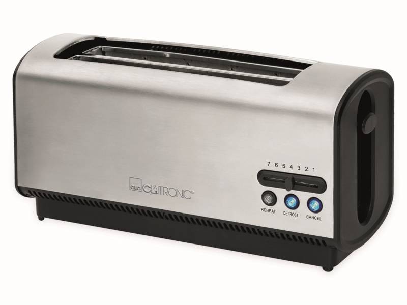 CLATRONIC Langschlitz, Toaster TA 3687, 1200 W, Edelstahlgehäuse von Clatronic