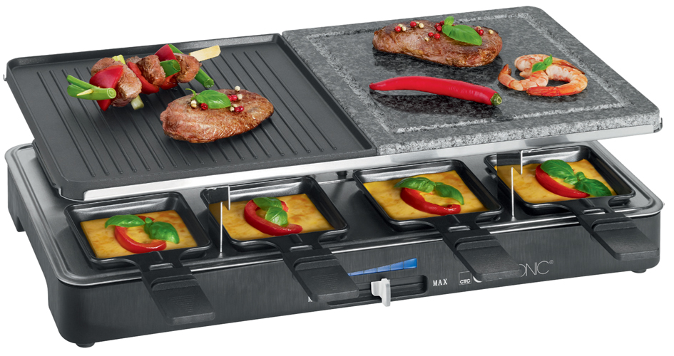 CLATRONIC Raclette-Grill RG 3518, mit heißem Stein von Clatronic