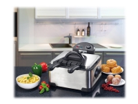 Clatronic FR 3195, 4 l, 4 l, Doppel, Schwarz, Edelstahl, Edelstahl, 2000 W Clatronic FR 3195, 4 l, 4 l, Doppel, Schwarz, Edelstahl, Edelstahl, 2000 W von Clatronic