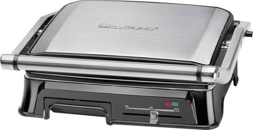 Clatronic KG3571 Elektro Kontaktgrill Edelstahl, Schwarz von Clatronic